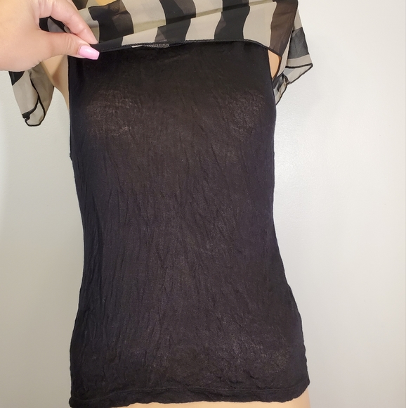 Sheer Striped Blouse - Picture 5 of 6